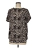Buffalo by David Bitton 100% Polyester Animal Print Black Short Sleeve Blouse Size M - photo 1