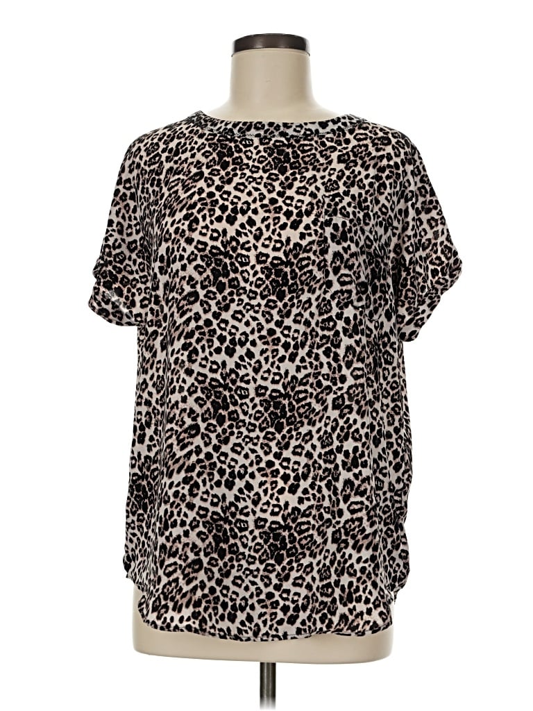 Pre-owned Buffalo By David Bitton Short Sleeve Blouse In Black