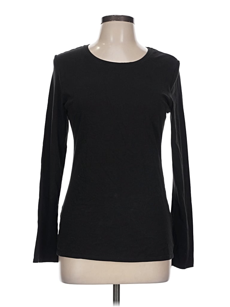 Pre-owned Felina Long Sleeve T-shirt In Black