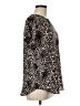 Buffalo by David Bitton 100% Polyester Animal Print Black Short Sleeve Blouse Size M - photo 4