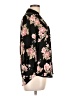 Iz Byer 100% Polyester Floral Black 3/4 Sleeve Blouse Size M - photo 4