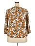Fun2Fun 100% Rayon Orange 3/4 Sleeve Blouse Size XXL - photo 2