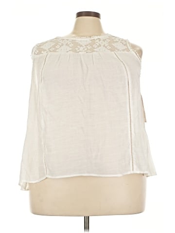Indigo Rose Sleeveless Blouse (view 1)