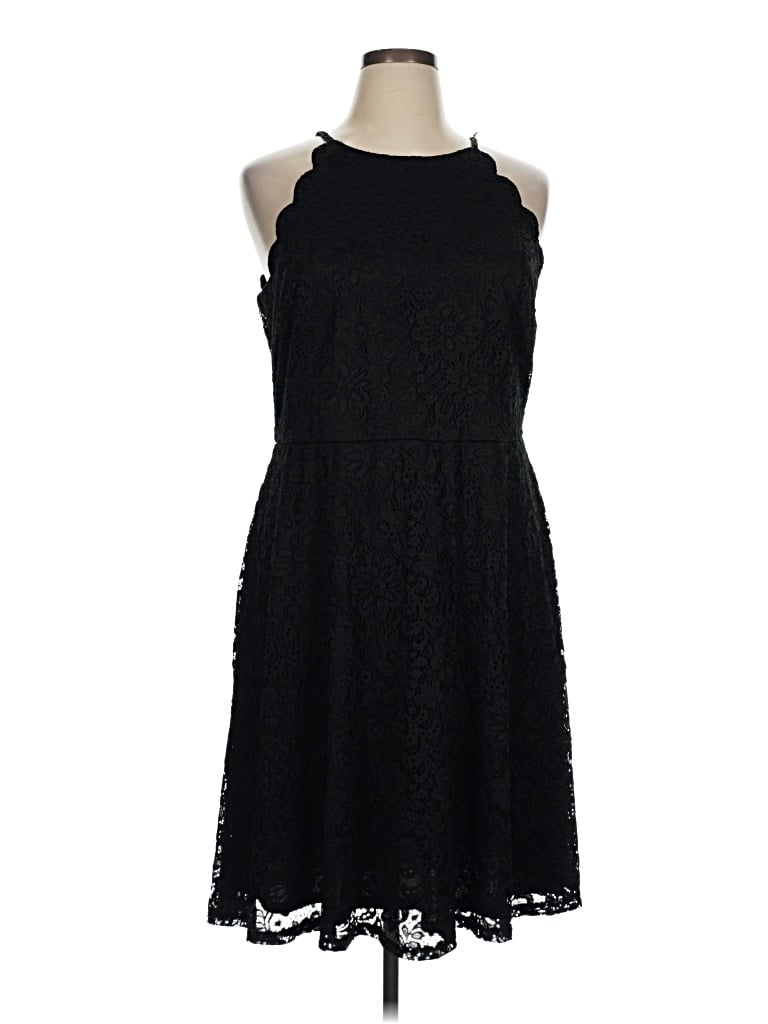 Pre-owned Fortune + Ivy Cocktail Dress In Black