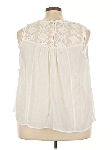 Indigo Rose Sleeveless Blouse (view 2)