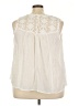 Indigo Rose 100% Polyester Ivory Sleeveless Blouse Size 3X - photo 2