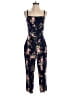Old Navy 100% Rayon Floral Blue Jumpsuit Size M - photo 1