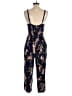 Old Navy 100% Rayon Floral Blue Jumpsuit Size M - photo 2