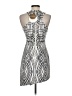 Keepsake 100% Polyester Graphic Silver Cocktail Dress Size XS - photo 2