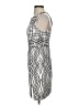 Keepsake 100% Polyester Graphic Silver Cocktail Dress Size XS - photo 5