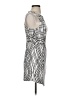 Keepsake 100% Polyester Graphic Silver Cocktail Dress Size XS - photo 4