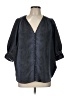 Daniel Rainn 100% Polyester Blue 3/4 Sleeve Blouse Size L - photo 1