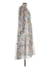 Joie Print Blue Casual Dress Size L - photo 4