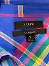 J.Crew 100% Cotton Plaid Blue Long Sleeve Button-Down Shirt Size 0 - photo 7