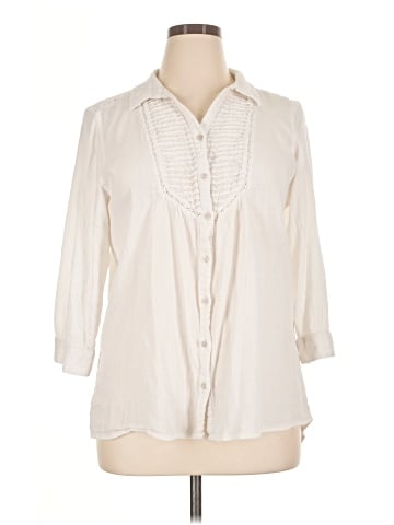 Bandolino 3/4 Sleeve Button-Down Shirt (view 1)