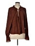 Minkpink Brown Long Sleeve Blouse Size L - photo 1