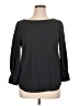 Lark & Ro 100% Polyester Black 3/4 Sleeve Top Size 14 - photo 1