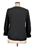 Lark & Ro 100% Polyester Black 3/4 Sleeve Top Size 14 - photo 2