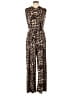 Attitudes by Renee Animal Print Brown Jumpsuit Size 1X - photo 1