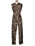 Attitudes by Renee Animal Print Brown Jumpsuit Size 1X - photo 2