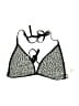 Unbranded 100% Polyester Animal Print Black Swimsuit Top Size L - photo 1