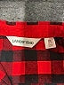 Lands' End 100% Cotton Plaid Red Long Sleeve Button-Down Shirt Size 14 - photo 3
