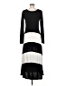 Unbranded Stripes Black Casual Dress Size M (estimated) - photo 2