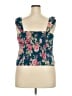 Torrid Teal Sleeveless Blouse Size 2X Plus (2) - photo 2