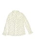 Zara Hearts Ivory Long Sleeve Blouse Size 9 - 10 - photo 1