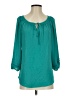 Bellatrix 100% Polyester Teal 3/4 Sleeve Blouse Size S - photo 1