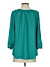 Bellatrix 100% Polyester Teal 3/4 Sleeve Blouse Size S - photo 2