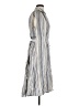 Max Studio 100% Cotton Stripes Gray Casual Dress Size XS - photo 4