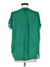 Pleione 100% Polyester Green Short Sleeve Blouse Size M - photo 2
