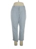 Talbots 100% Cotton Chevron-herringbone Blue Casual Pants Size 16 - photo 1