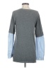 Trouve Solid Stripes Gray Pullover Sweater Size S - photo 2