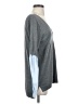 Trouve Solid Stripes Gray Pullover Sweater Size S - photo 4