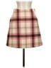 Wilfred Plaid Tan Wool Skirt Size 4 - photo 1