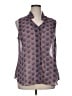 CAbi 100% Polyester Blue Sleeveless Blouse Size XL - photo 1