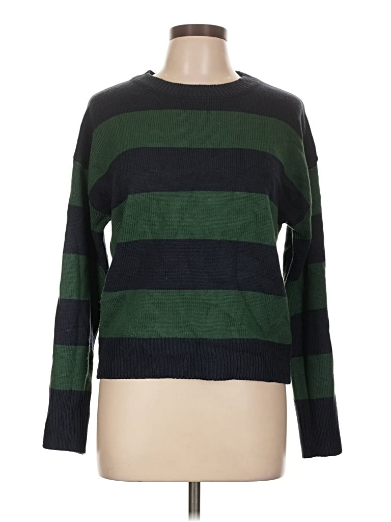 Pre-owned Shein Pullover Sweater In Green