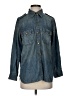 Current/Elliott 100% Cotton Blue Long Sleeve Button-Down Shirt Size 2 - photo 1