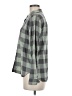 Gap 100% Cotton Checkered-gingham Gray Long Sleeve Button-Down Shirt Size M - photo 5
