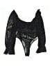 PrettyLittleThing Black Long Sleeve Blouse Size 8 - photo 2