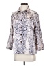 M.use 100% Polyester Paisley Silver 3/4 Sleeve Blouse Size S - photo 1