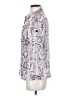 M.use 100% Polyester Paisley Silver 3/4 Sleeve Blouse Size S - photo 5