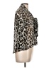 Marisol 100% Polyester Animal Print Silver 3/4 Sleeve Blouse Size L - photo 4