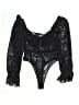 PrettyLittleThing Black Long Sleeve Blouse Size 8 - photo 1