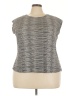 Elle Tweed Gray Sleeveless T-Shirt Size 3X (estimated) - photo 1