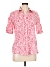 Talbots Paisley Pink Short Sleeve Blouse Size 12 - photo 1