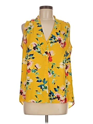 Rose + Olive Sleeveless Blouse (view 1)