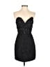 Unbranded 100% Polyester Black Cocktail Dress Size 8 - photo 1